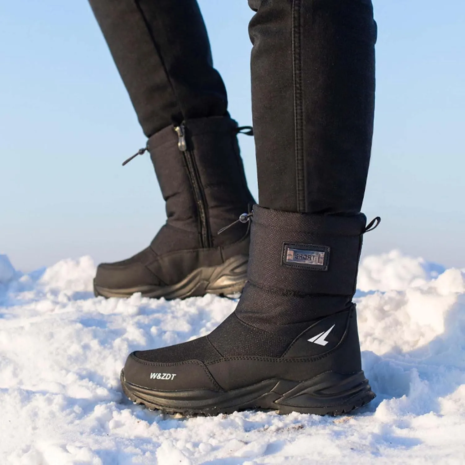 Men's Work Boots Waterproof Hiking Sneakers Boot with Comfort Women's Working Shoes Business Casual Waterproof Outdoor Shoes Lightweight Anti Slip Hike Grounded Footwear