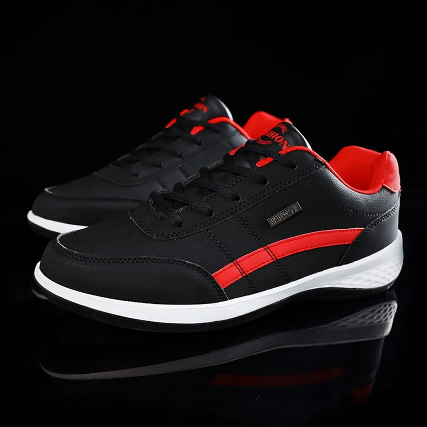 Non Slip Shoes for Men Wide Hiking Shoes Walking Shoes Waterproof Work Shoes Retro Running Shoes Lightweight Trainers