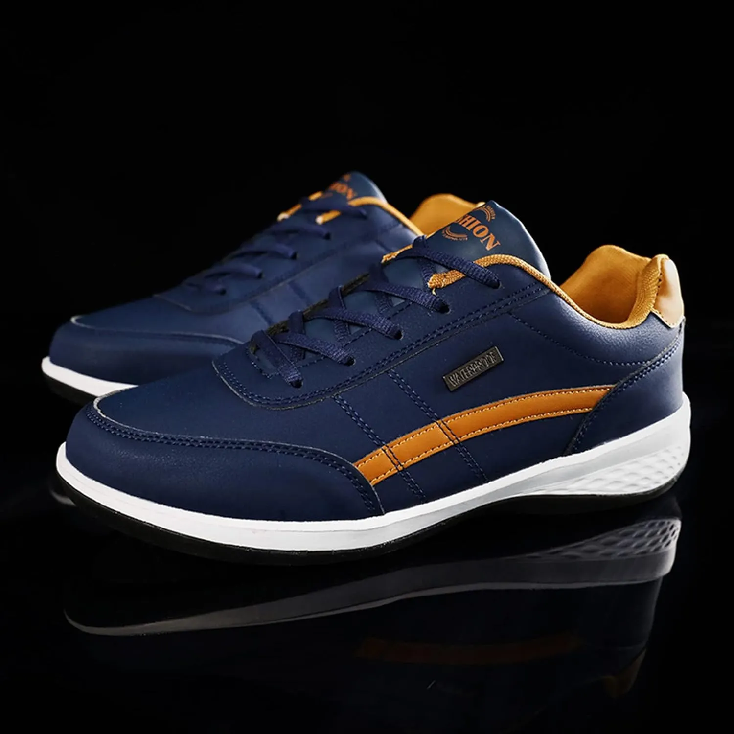 Non Slip Shoes for Men Wide Hiking Shoes Walking Shoes Waterproof Work Shoes Retro Running Shoes Lightweight Trainers