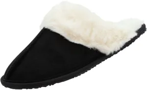 NORTY Womens S-L Black Mule Slippers 15454