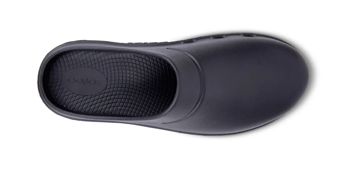 OOFOS UNISEX CLOG SLIDE SANDALS -BLACK