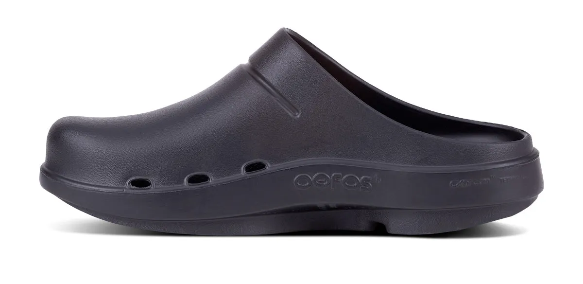 OOFOS UNISEX CLOG SLIDE SANDALS -BLACK