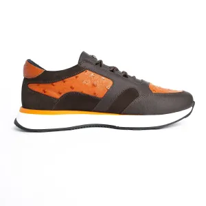 Premium Ostrich Leather Sneakers