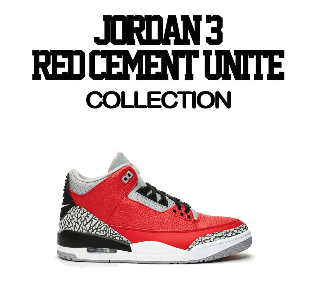 Retro 3 Red Cement Secure the Bag Sweater