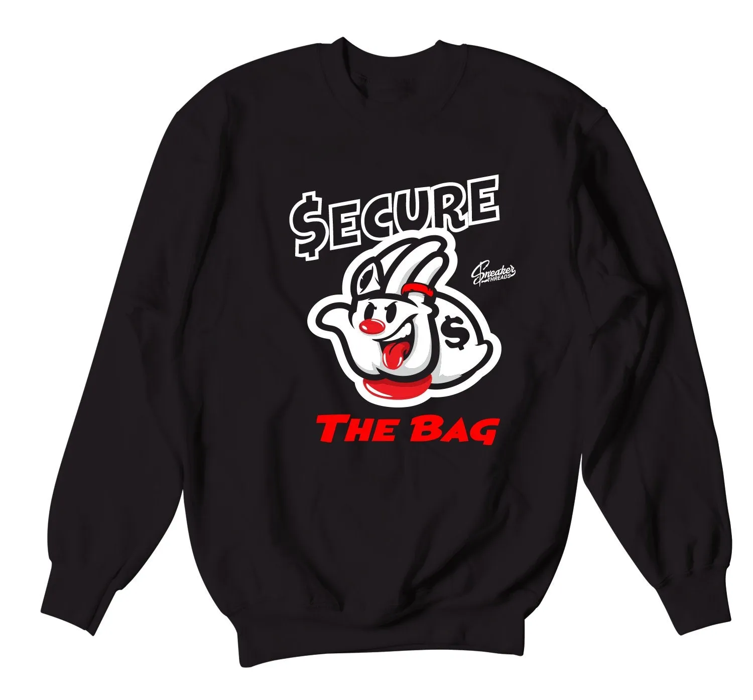 Retro 3 Red Cement Secure the Bag Sweater