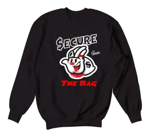 Retro 3 Red Cement Secure the Bag Sweater