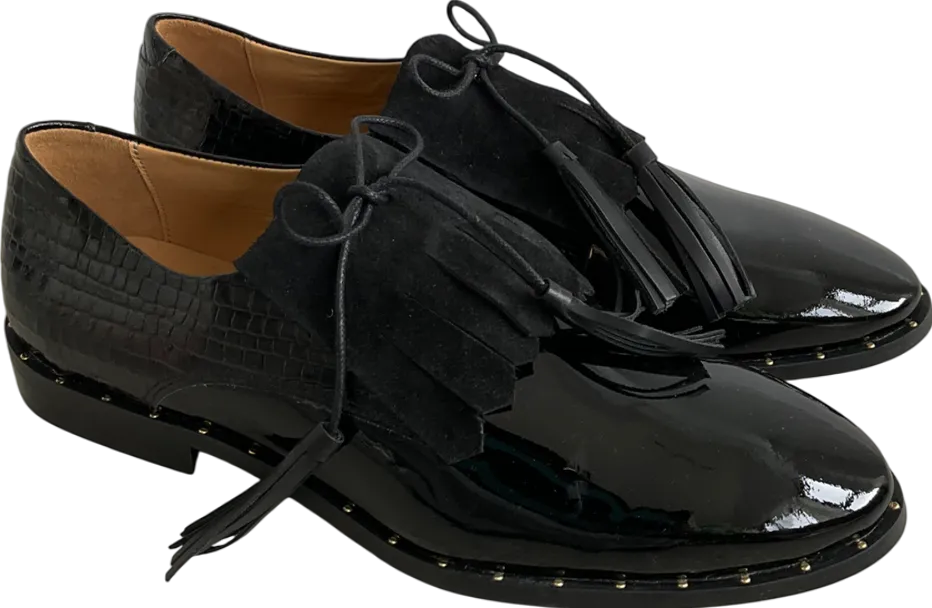 Rogue Matilda Black Patent Mules UK 9 EU 42 