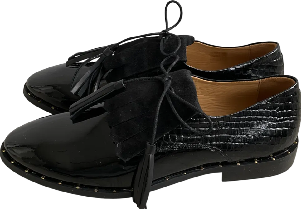 Rogue Matilda Black Patent Mules UK 9 EU 42 
