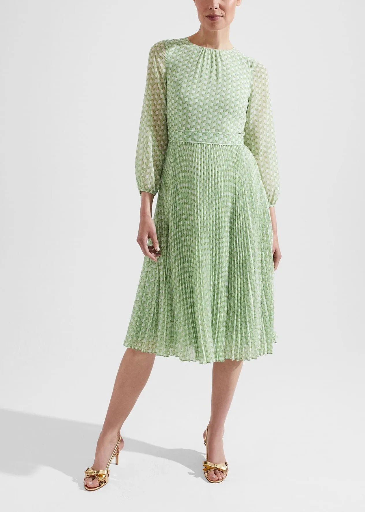 Salma Dress 0223/5000/9022l00 Green-Multi
