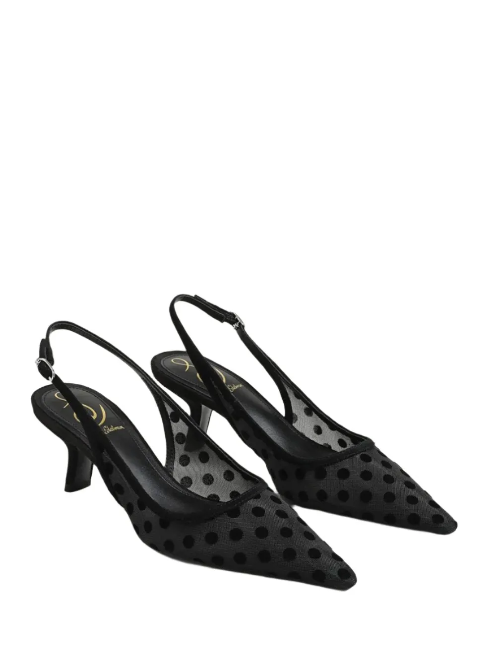 Sam Edelman Bianka Polka Dot Mesh Slingback Pump