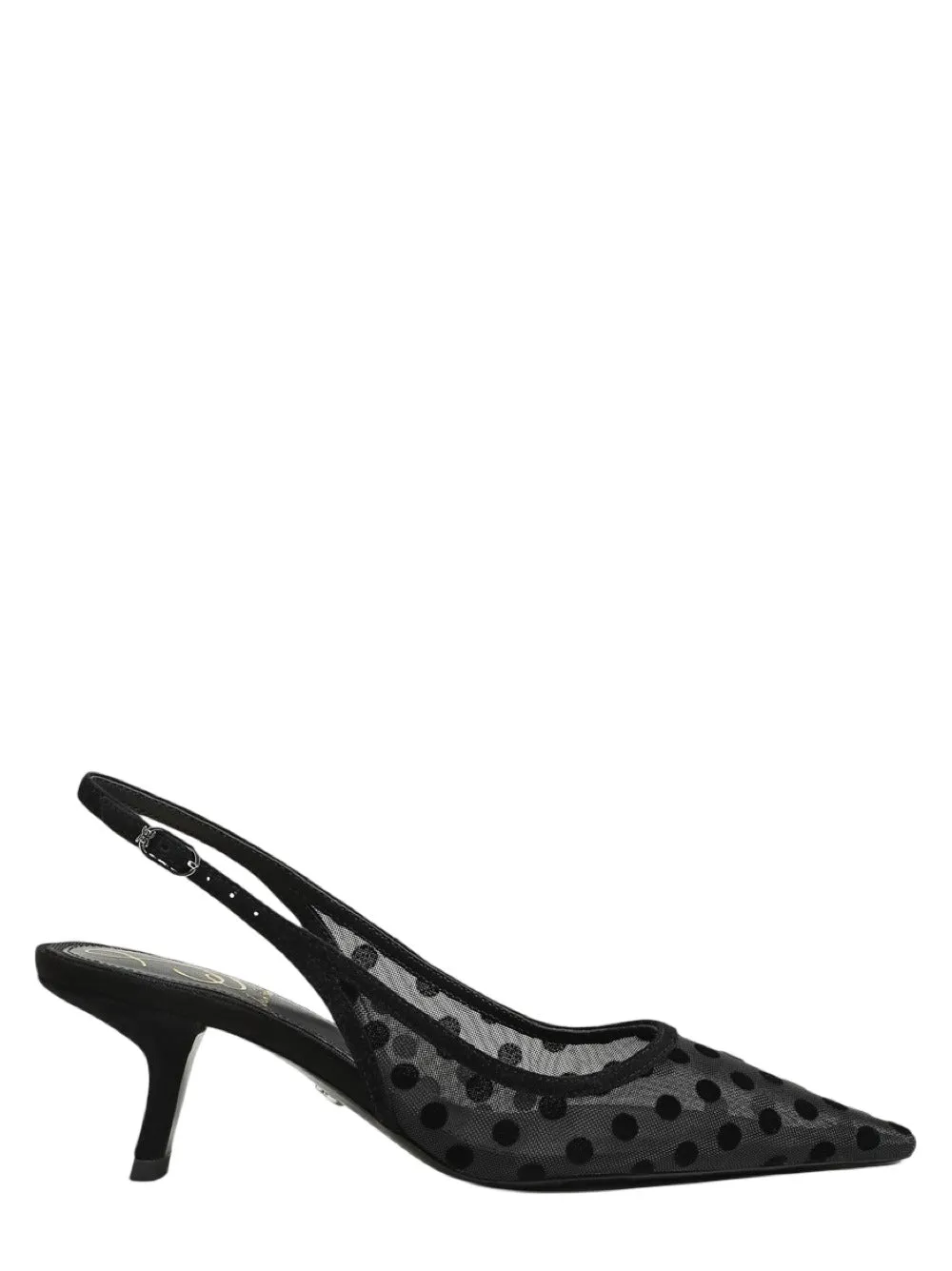 Sam Edelman Bianka Polka Dot Mesh Slingback Pump
