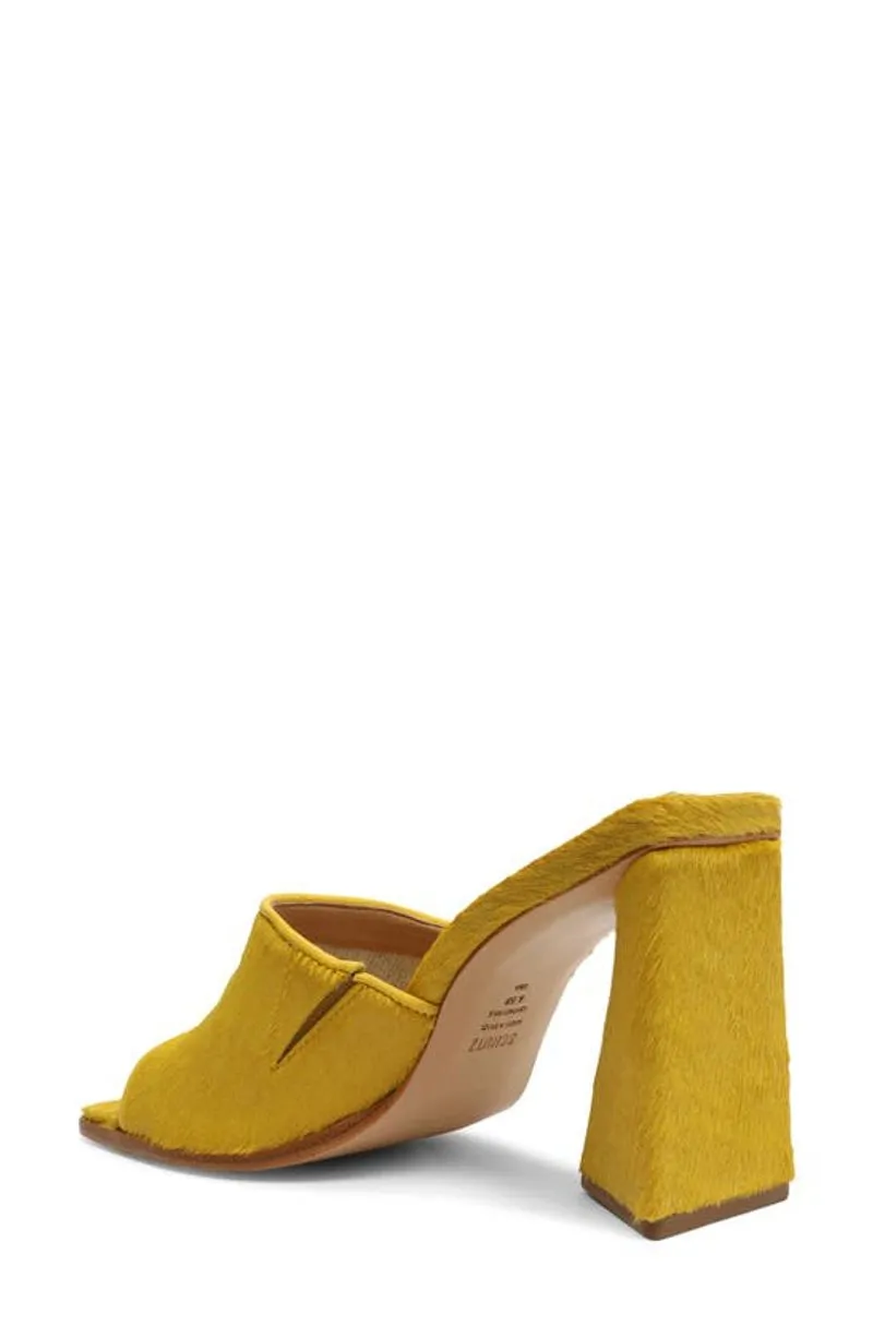 Schutz Lizah Welt Wild Ambar Slip On Open Toe Sculptural High Heel Sandals