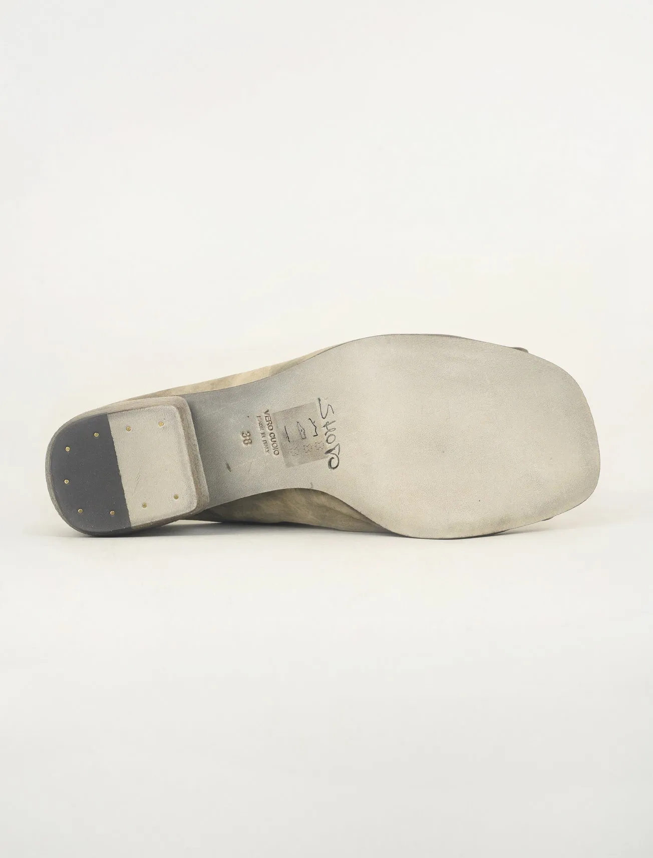 Shar Pei Slip On, Pellame Taupe