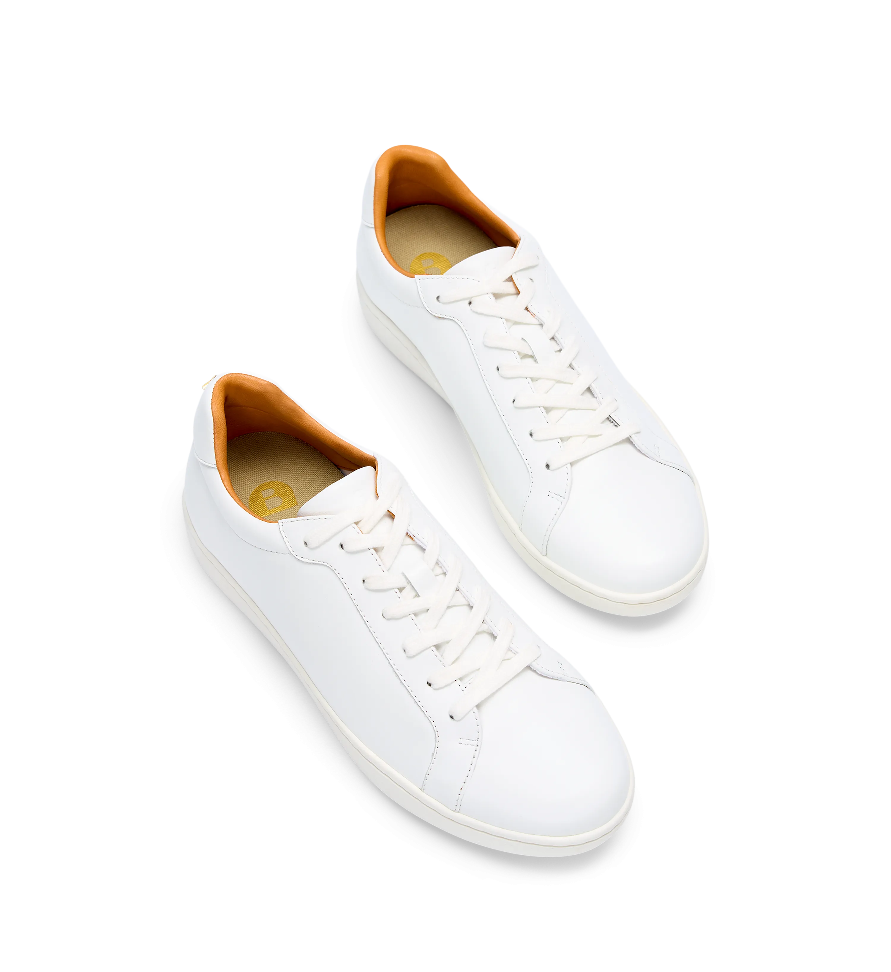 Sialia White Leather Sneakers