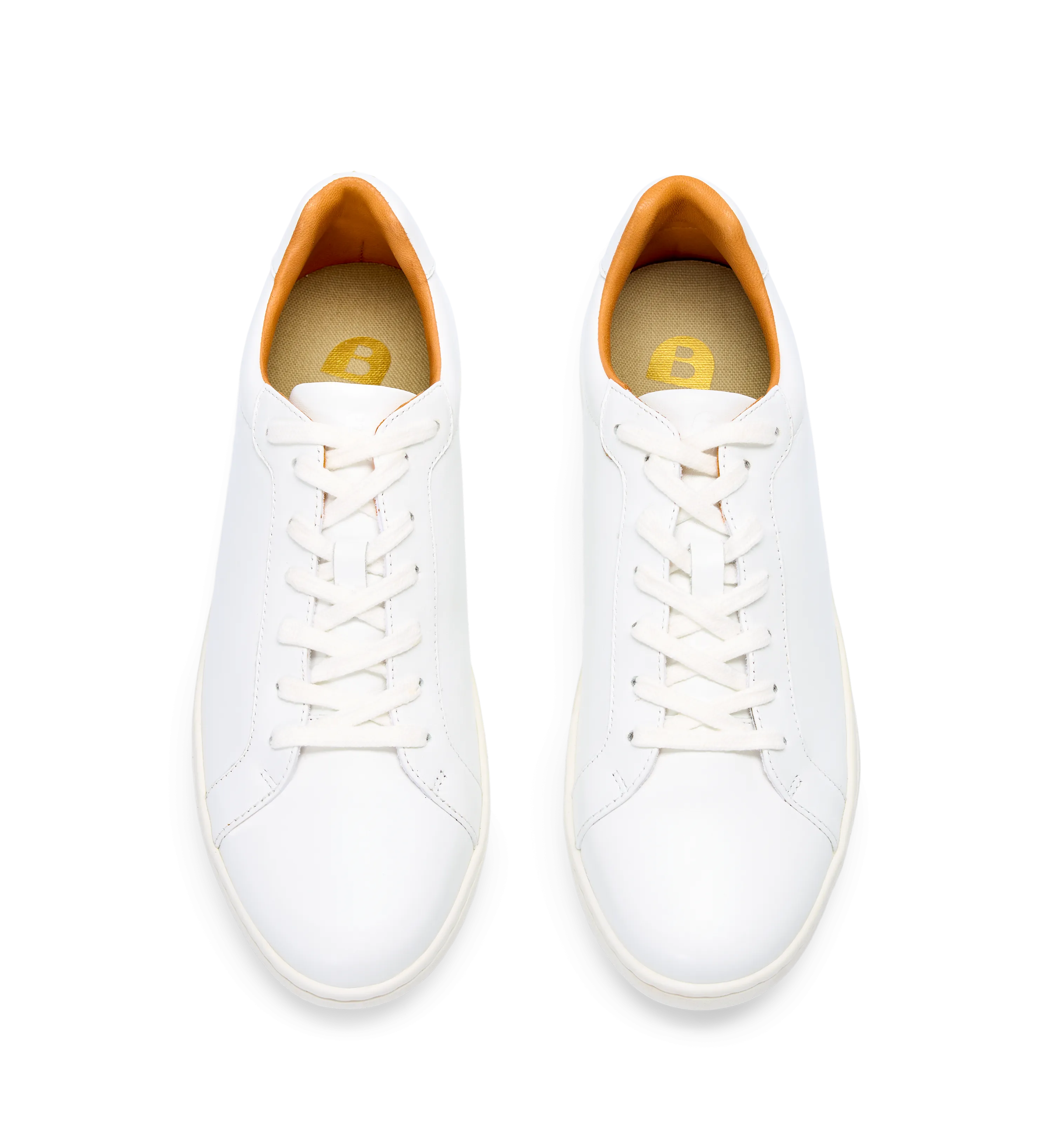 Sialia White Leather Sneakers
