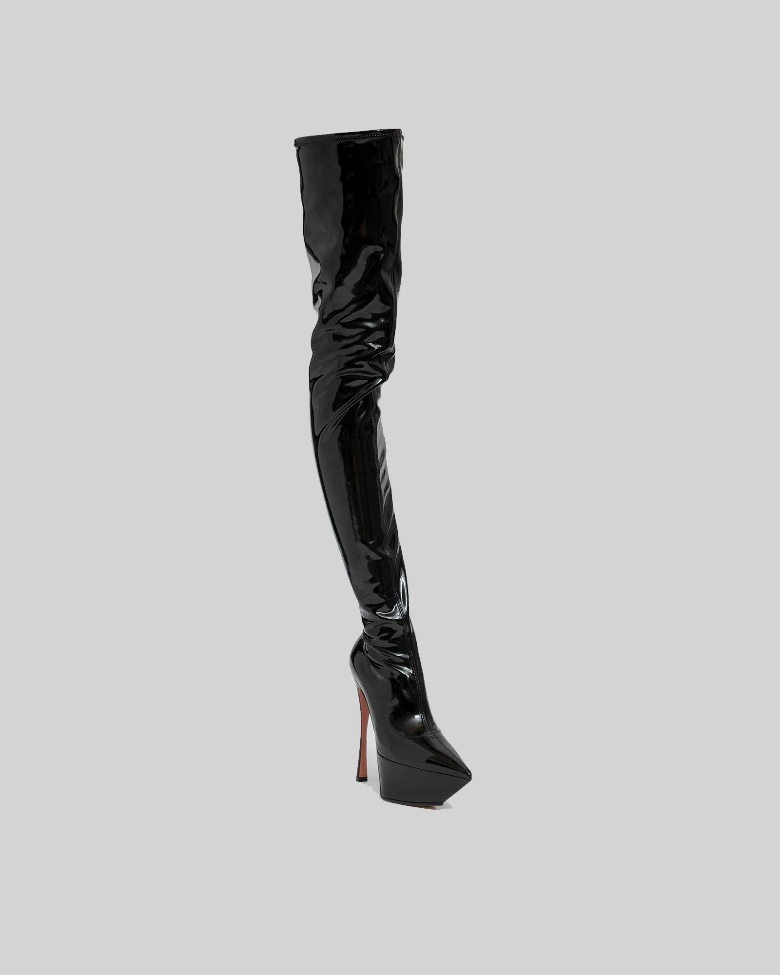 Simona Leather Platform Over The Knee Boots