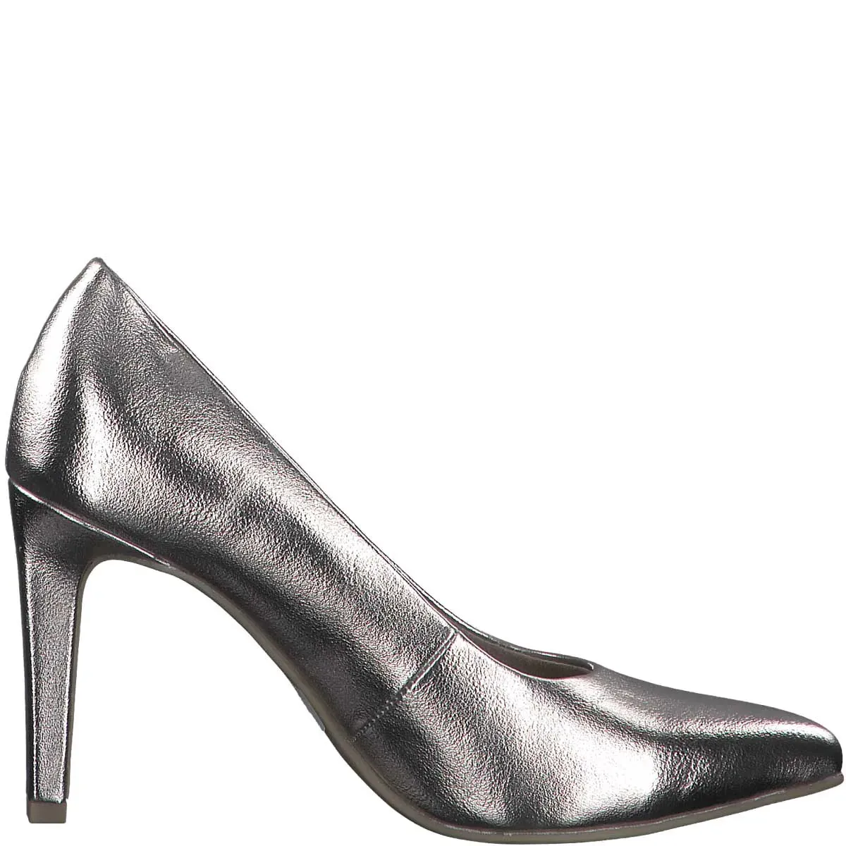 Sophisticated Pweter Pointed Toe Heels