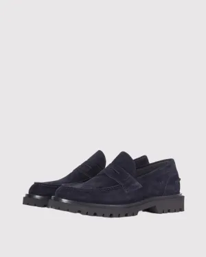 Suede Loafer Bl