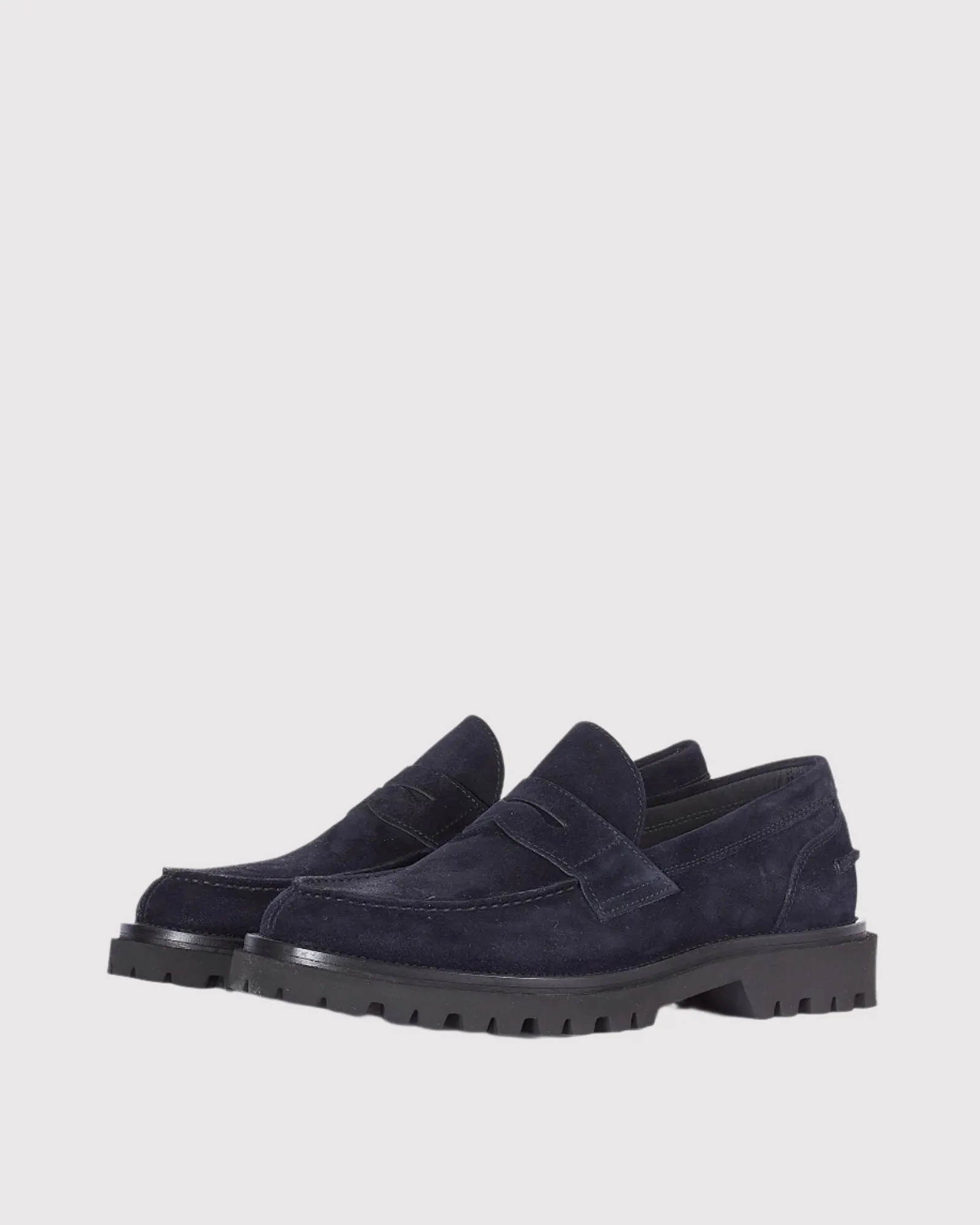 Suede Loafer Bl