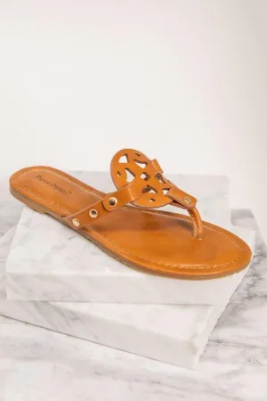 The Sky Is The Limit Tan Brown Sandals
