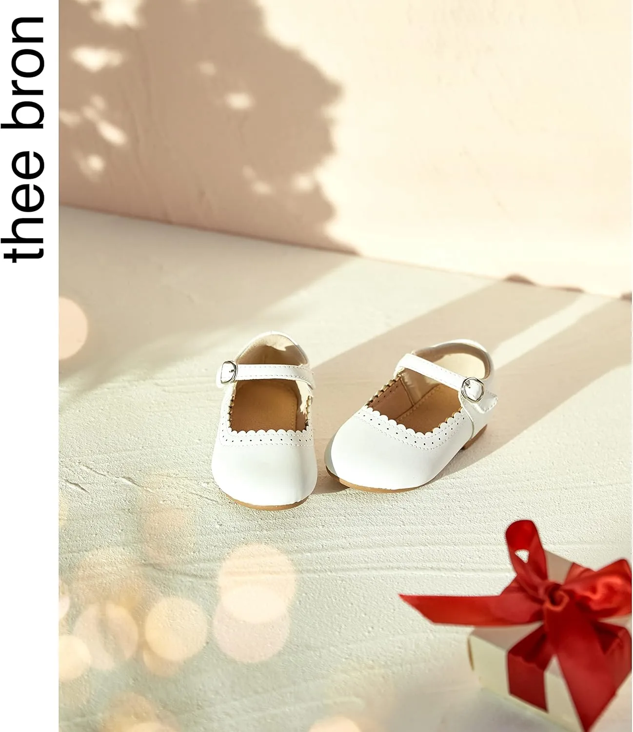 THEE BRON Toddler Mary Janes | Arch Support Leather Princess Shoes | Birthday Party Flats