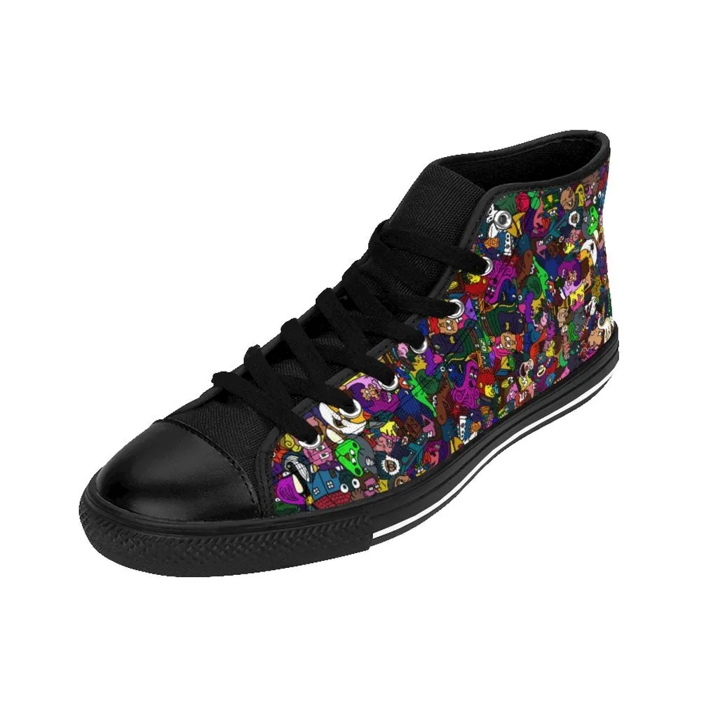 Toonymania Men's High-top Sneakers
