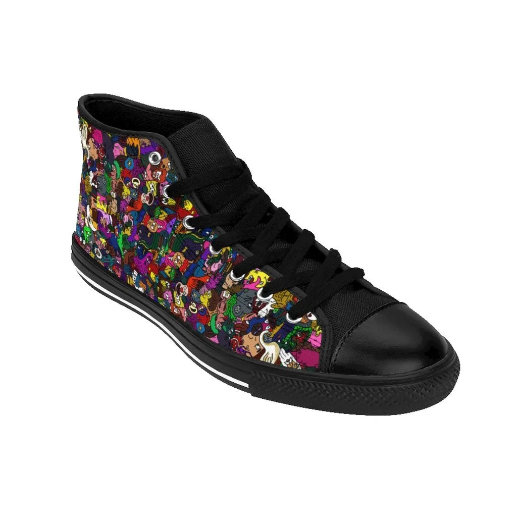 Toonymania Men's High-top Sneakers