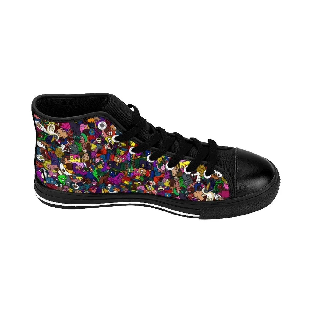 Toonymania Men's High-top Sneakers