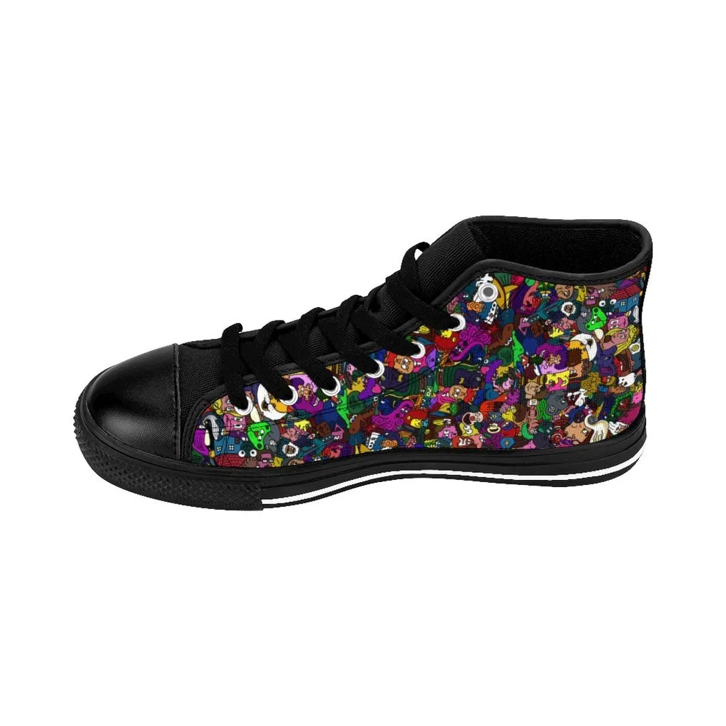 Toonymania Men's High-top Sneakers