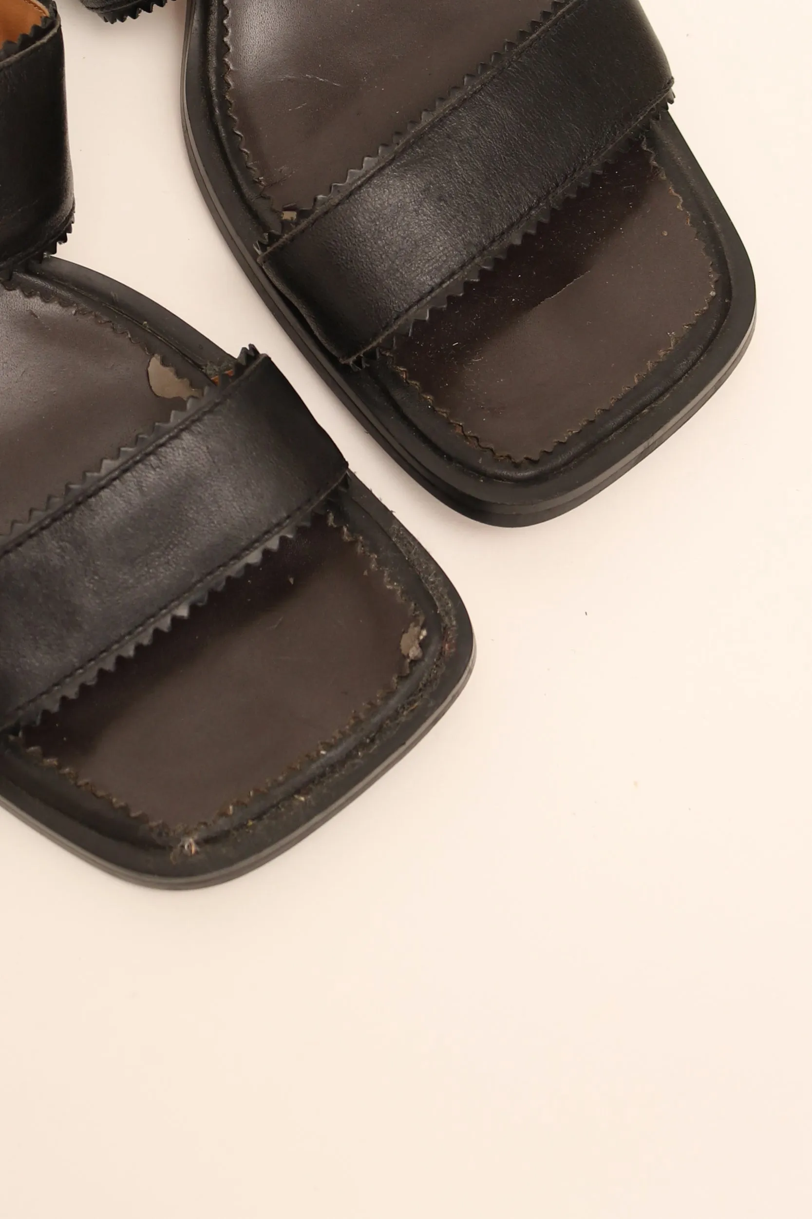 Vintage Square Heel Mules