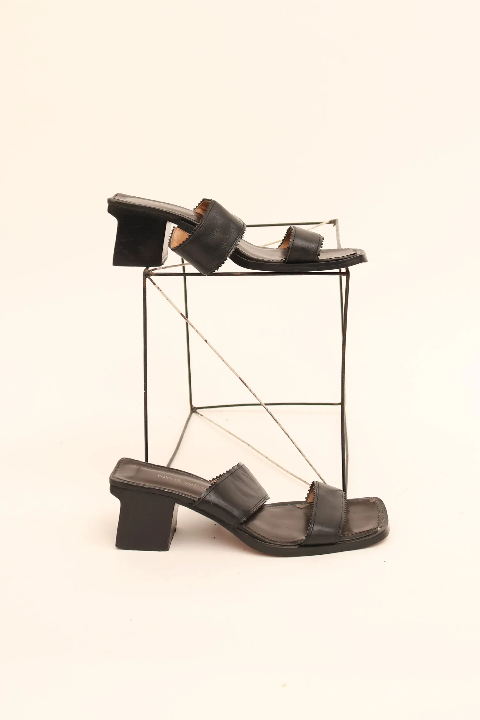 Vintage Square Heel Mules