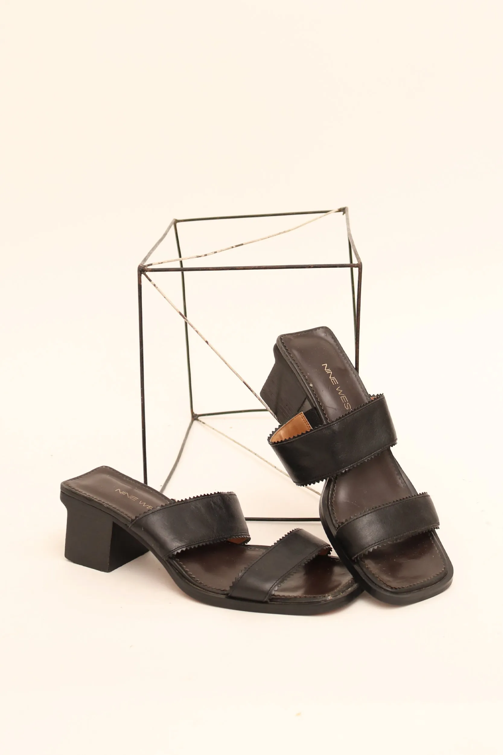 Vintage Square Heel Mules
