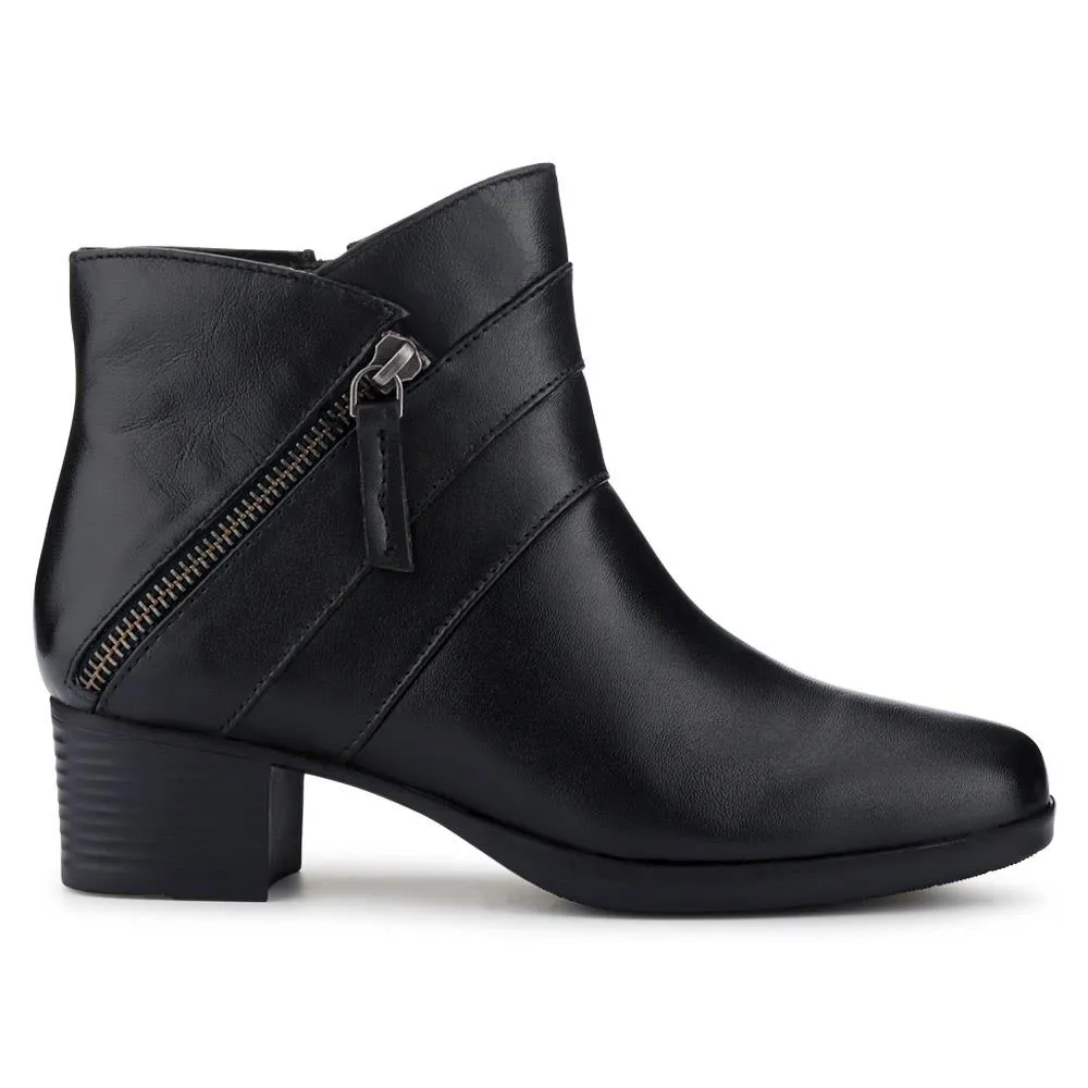Wide-Fit Breathable Leather Boots - NAP40005 / 326 238