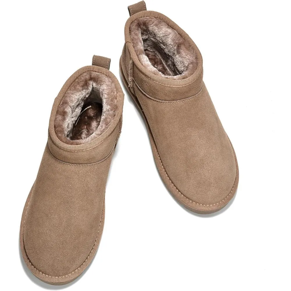 Winter Cushioned Insole Suede Boots